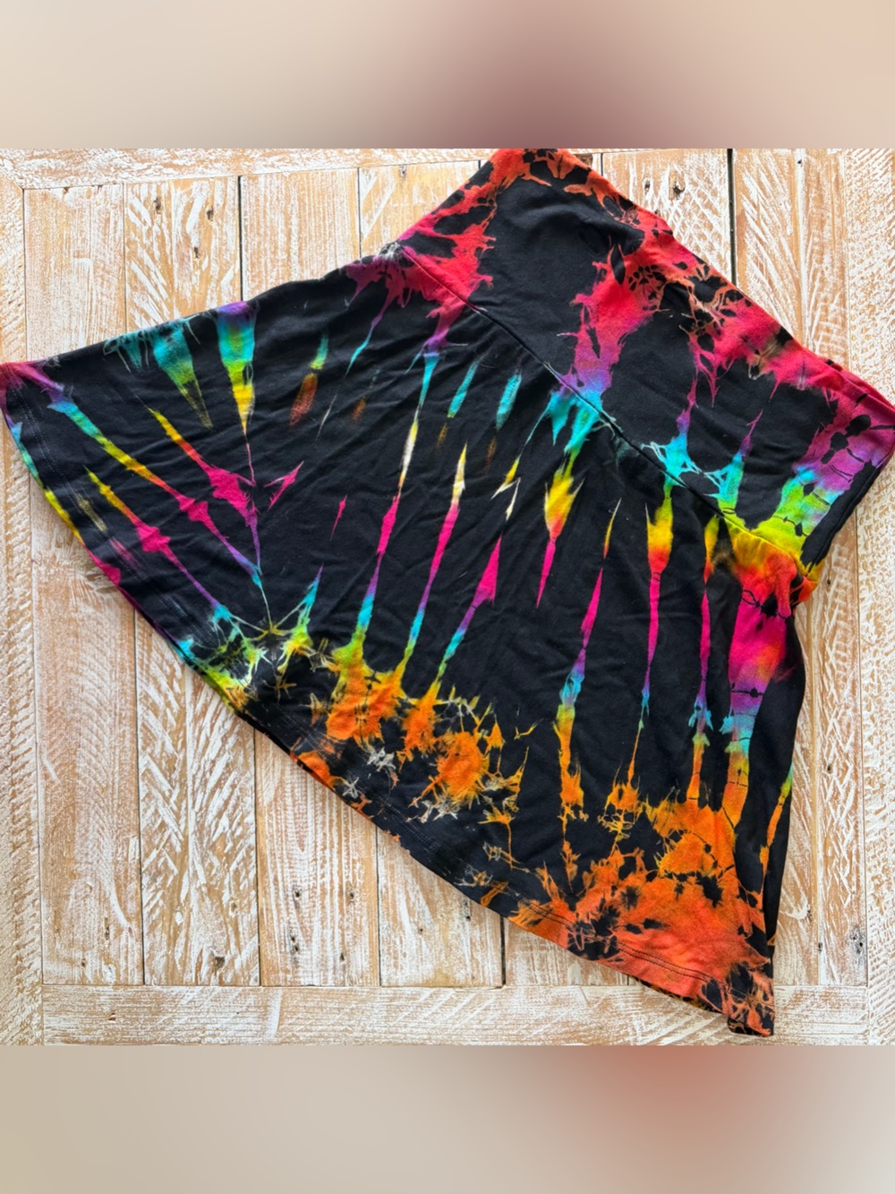 💃🏼Kathmandu Tie-Dye Flowy Skirt Stretchy Soft Vibes | Festival Beach Vacation💃🏼